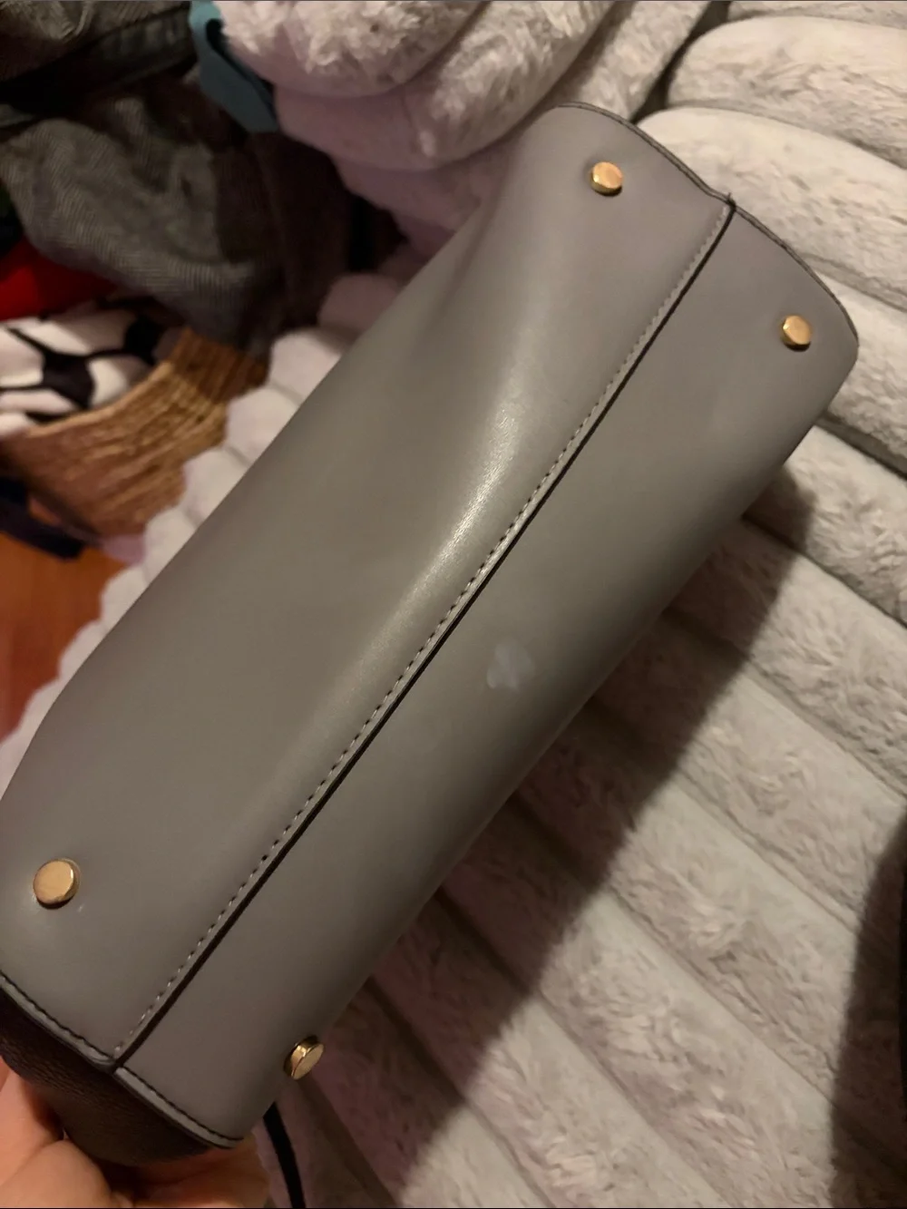 A New Day Two-Tone Gray and Black Women’s Satchel